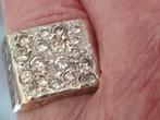 Super vette ring te koop of te ruil, 18 kr, met 1,70crt bril, Sieraden, Tassen en Uiterlijk, 19 tot 20, Heer, Ophalen of Verzenden