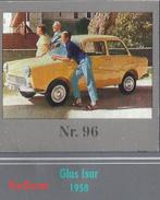 Vp96 autokaartje glas isar ---1958 --- afmeting 5 x 5 cm, Ophalen of Verzenden, Zo goed als nieuw, Auto's