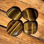 Tijgeroog schijven, Verzamelen, Mineralen en Fossielen, Ophalen of Verzenden, Mineraal