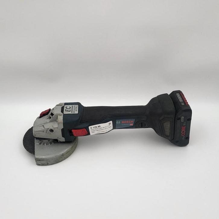 Bosch Blauw GWS 18V-10 C Prof. Haakse slijpmachine + Accu |, Doe-het-zelf en Verbouw, Gereedschap | Slijpmachines, Zo goed als nieuw