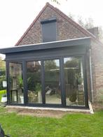 Zwarte kozijnen in kunststof voorzien van hr++ / triple glas, Ophalen, Kunststof, Nieuw, Inclusief glas