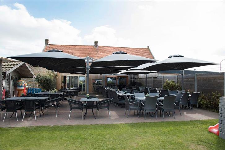 Horeca Parasols BeNeLux - Groot Aanbod & 10 Jaar Garantie!, Tuin en Terras, Parasols, Nieuw, Stokparasol, Meer dan 4 meter, Waterdicht