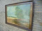 Antiek Schilderij olieverf Landschap gesigneerd uit 1933, Antiek en Kunst, Ophalen