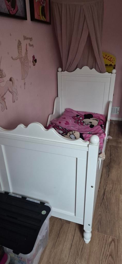 Bopita Prinsessenbed Peuterbed - Zonder Matras, Kinderen en Baby's, Kinderkamer | Bedden, Ophalen, Gebruikt, 70 tot 85 cm, Lattenbodem