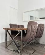 Eric kuster Eettaf en salon tafel  stoelen er bij, Ophalen, Gebruikt, Eric kuster, 4 tot 6 stoelen