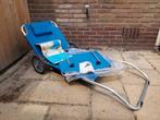 Crivit Ligbed met zonnedak, Tuin en Terras, Ligbedden, Ophalen, Gebruikt, Aluminium, Verstelbaar