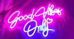Neon LED verlichting 'Good Vibes Only' intensiteit sch., Ophalen of Verzenden, Nieuw
