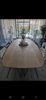 Eettafel Ovaal Titanium Grey - Rubio Monocoat, Ophalen, 100 tot 150 cm, Eikenhout, 200 cm of meer