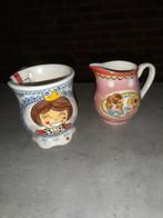 Servies blond mok en melkkannetje, Ophalen of Verzenden, Aardewerk, Blond Amsterdam, Kop(pen) en/of Schotel(s)