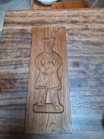 Speculaasplank  - man met hoed beschikbaar voor biedingen