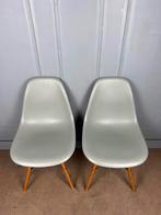 6 originele Vitra Eames DSW design stoelen, Huis en Inrichting, Ophalen of Verzenden, Zo goed als nieuw, Grijs, Vijf, Zes of meer stoelen