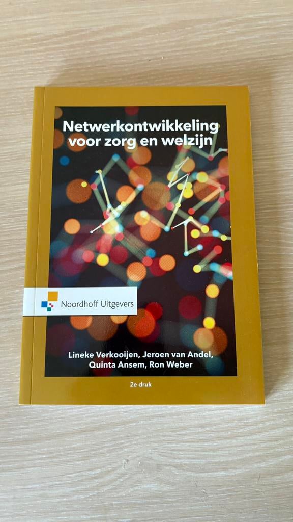 Netwerkontwikkeling voor zorg en welzijn, Ophalen of Verzenden, Zo goed als nieuw, HBO