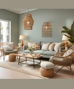 Söderhamn ikea bank+ ch l met  Bemz hoezen groen, Ophalen of Verzenden, Zo goed als nieuw