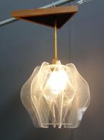 60 jaren hang lamp Paul Secon plexiglas verweven nylon draad, Minder dan 50 cm, Gebruikt, Vintage, Ophalen of Verzenden