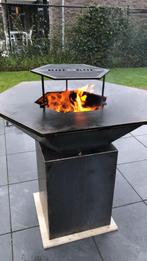 BBQ Vuurschaal Cortenstaal, Tuin en Terras, Houtskoolbarbecues, Ophalen, Nieuw