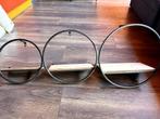 Set of three circle wall shelves, Ophalen, Gebruikt