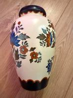 Vintage Flora Gouda Plateel Vaas, Ophalen of Verzenden