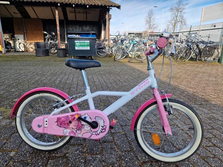 Meisjesfiets 16 inch | Technisch 100% | Handrem + TTR, Fietsen en Brommers, Fietsen | Meisjes, Zo goed als nieuw, 16 inch, Handrem