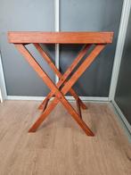 Antiek houten dienblad bijzettafel (butler tray), Ophalen, Zo goed als nieuw, Rechthoekig, Hout