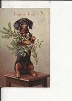 Vrolijk Kerstfeest met de tackel met mistletoe, Verzenden, Voor 1920, Gelopen, Overige thema's