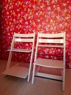 Twee Stokke Tripp Trapp stoelen - Wit, Ophalen of Verzenden, Gebruikt, Meegroeistoel