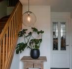 Hanglamp Qazqa lamp ~ glazen bol, Ophalen of Verzenden, Zo goed als nieuw, Glas, Minder dan 50 cm