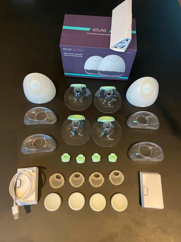 Elvie Dubbele Borstkolf - Met Garantie!, Kinderen en Baby's, Babyvoeding en Toebehoren, Zo goed als nieuw, Borstkolf, Ophalen of Verzenden