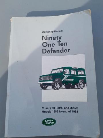 Workshop manual Land Rover 90/110/defender