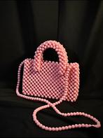 Pink Peony – Handmade Beaded Bag, Ophalen of Verzenden, Nieuw, Roze, Handtas