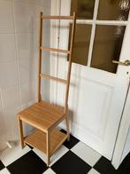 Mooie stoel met handdoekenrek van bamboe, Ophalen, Zo goed als nieuw, Bruin, Handdoekenrek