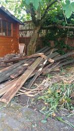 Gratis brandhout Vlonderplanken voor in de allesbrander., Tuin en Terras, Palen, Balken en Planken, Ophalen, Zo goed als nieuw
