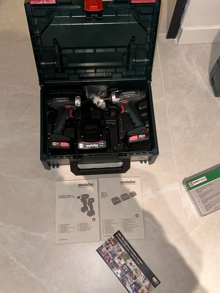 Nieuwe Metabo Boormachine Set, Ophalen, Variabele snelheid, Nieuw, Boor- en Schroefmachine