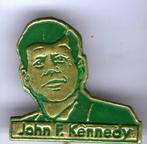 John F. Kennedy groen op koper president speldje ( S_022 ), Verzamelen, Speldjes, Pins en Buttons, Verzenden, Nieuw, Figuurtje