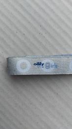 Sierband met de tekst: Oilily the girls (blauw), Ophalen of Verzenden, Nieuw, Lint, Band of Elastiek
