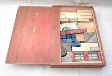 blokkendoos met schuifdeksel ZABO, hout, 27 x 19 cm. beschikbaar voor biedingen