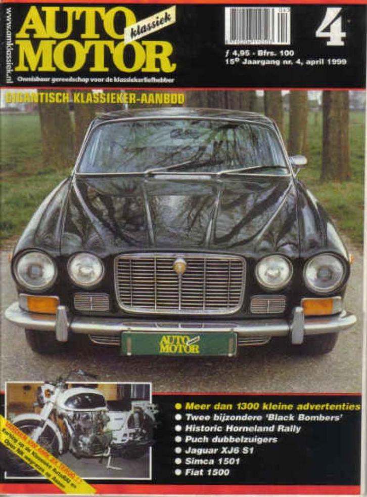 AMK 4 1999 : Simca 1501 - Fiat 1500 - Jaguar XJ6 - Honda CB, Boeken, Auto's | Folders en Tijdschriften, Gelezen, Overige merken