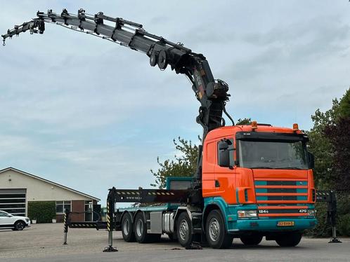 Scania R124-470 8X4! HIAB70TM/FLY-JIB!WINCH/LIER!TOP!, Auto's, Vrachtwagens, Bedrijf, Airconditioning, Verwarmde buitenspiegels