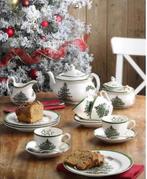 Spode Christmas Schaaltjes Ontbijtbordjes, Kop Schotel kerst, Huis en Inrichting, Keuken | Servies, Gebruikt, Ophalen of Verzenden
