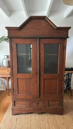 Oude indiase kast teakhout, Huis en Inrichting, Kasten | Vitrinekasten, Ophalen, Indiaas, 100 tot 150 cm, Teakhout
