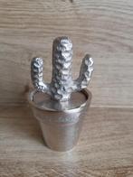 Zilverkleurige cactus deco riviera maison, Huis en Inrichting, Woonaccessoires | Overige, Verzenden, Zo goed als nieuw