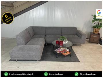 GRATIS LEVERING Hoekbank Grijs 275x215 GEREINIGD beschikbaar voor biedingen