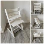 ZGAN! Stokke Tripp Trapp wit evt. met babyset en newbornset, Ophalen of Verzenden, Zo goed als nieuw, Noorwegen, Meegroeistoel