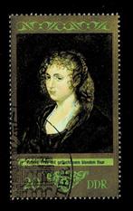 postzegel 1582 DDR schilderij "Vrouw met gevlochten blond ha, Postzegels en Munten, Postzegels | Europa | Duitsland, Ophalen of Verzenden