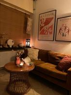 Rotan bijzettafel, Huis en Inrichting, Minder dan 55 cm, Rond, Zo goed als nieuw, Ophalen