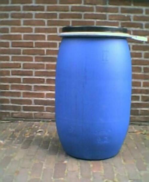 Nette 120 L. vaten regenton deksel + klemband ook 60 L, Tuin en Terras, Regentonnen, Zo goed als nieuw, Kunststof, 150 liter of meer