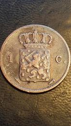 1 cent 1863 Nederland Koning Willem III  , Postzegels en Munten, Munten | Nederland, Ophalen of Verzenden, Koning Willem III, 1 cent