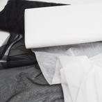 5 meter extra fijn tule wit + 5 meter zwart, Overige kleuren, 120 cm of meer, Ophalen of Verzenden, Katoen