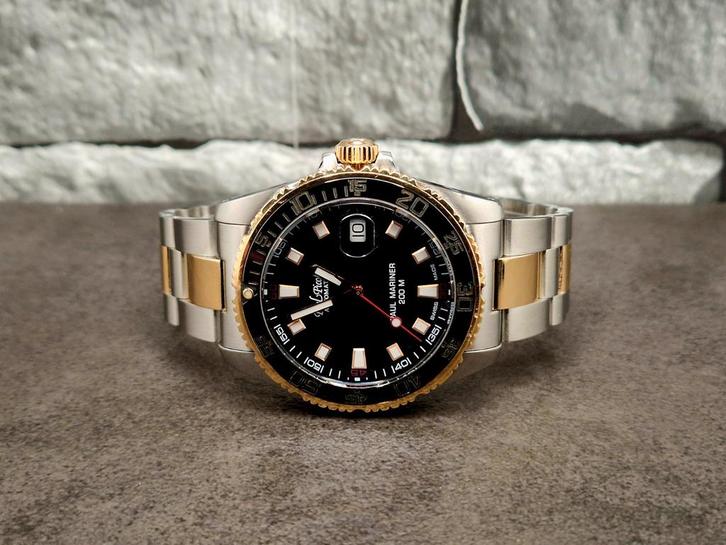 Paul Picot Mariner 3 bicolor 18k, extra band, full set 2019, Sieraden, Tassen en Uiterlijk, Horloges | Heren, Zo goed als nieuw