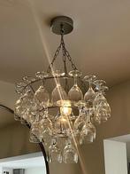 Leitmotiv Kroonluchter-lamp met Wijnglazen, Ophalen, Gebruikt, Glas, 50 tot 75 cm