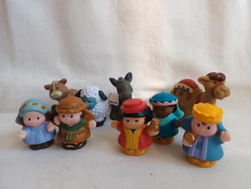 Little people Fisher Price kerststal poppetjes  beschikbaar voor biedingen